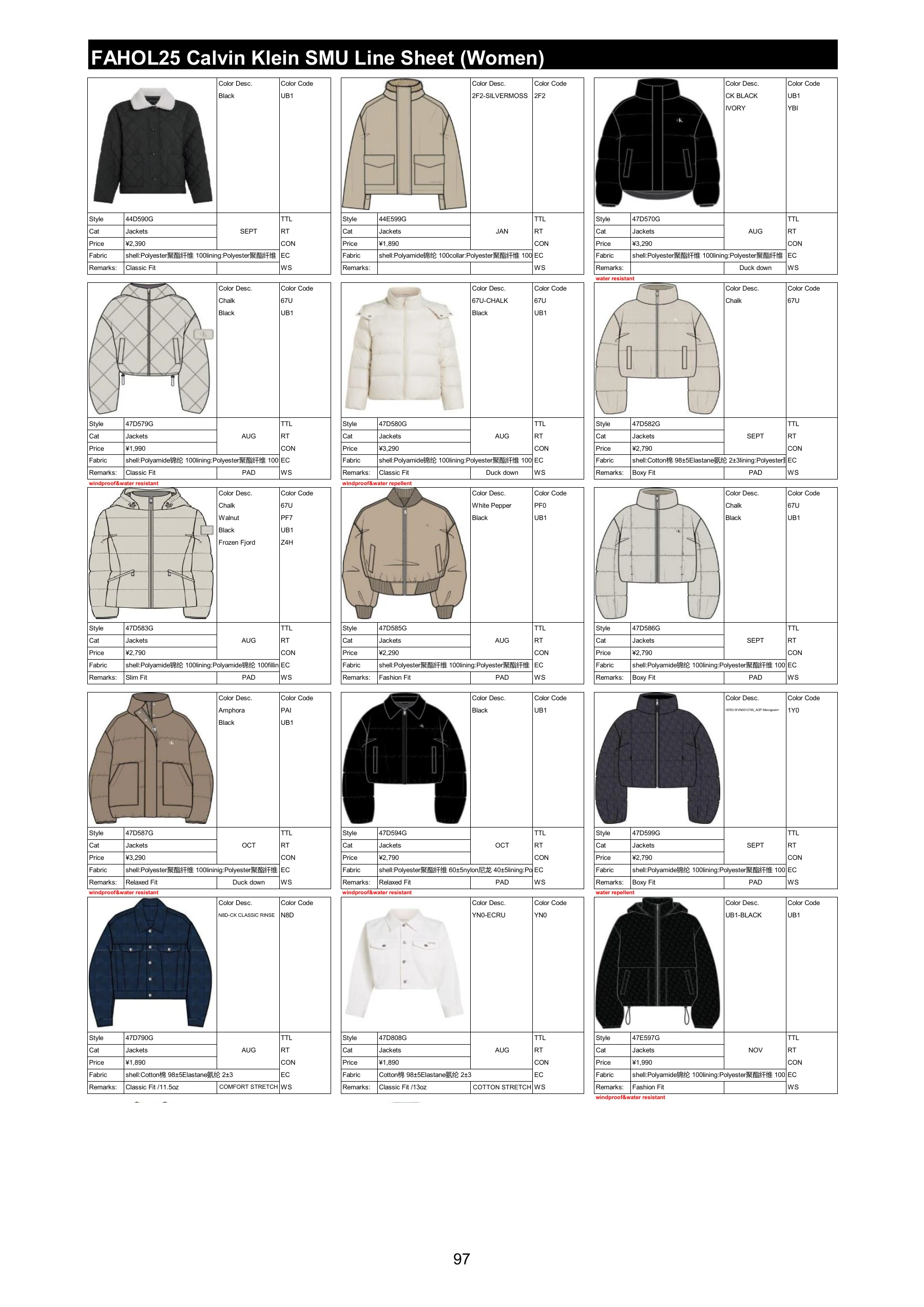 FAHOL25 商品资料，第 99 页